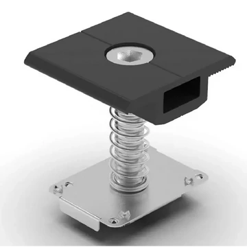 Enerack közbenső leszorító 30-38 mm vastag napelemekhez, rugóval, földelő lemezzel EIC-B Fekete