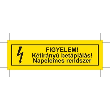 Matrica | FIGYELEM! Kétirányú betáplálás!