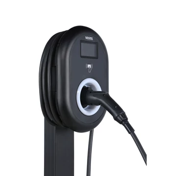 Vestel EVC04 otthoni fali töltő type 2 kábellel SMART | Mobilalkalmazás | LCD kijelző | 22kW | WiFi | 3 fázis | RFID | DC védelem | EVC04-AC22-T2-SMART