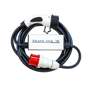 SPARK LINE 16 elektromos autó állítható otthoni töltő - (3x16A) 11kW - 10m Type2 kábellel SL-11kW-10M-T2