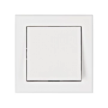 Ki/bekapcsoló készlet, 1 pólusú, rugós csatlakozás, fehér