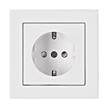 Dugaszolóaljzat készlet, rugós csatlakozás, fehér