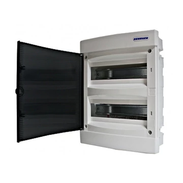 Süllyesztett kiselosztó 2 soros, 36KE, tégla falba