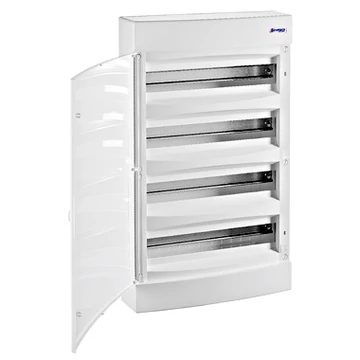 Falonkívüli kiselosztó 4 soros, 72KE, teli ajtó