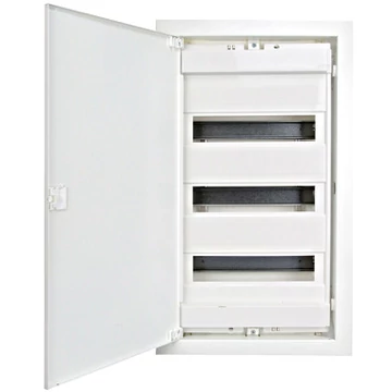 Süllyesztett kiselosztó téglafalba 36+6 KE, 3 soros, teljes