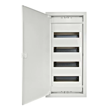 Süllyesztett kiselosztó téglafalba 48+8 KE, 4 soros, teljes