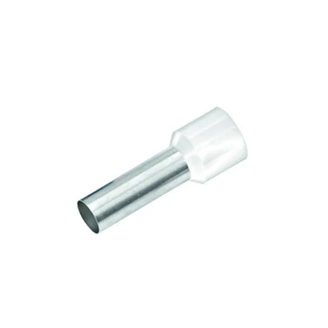 Szigetelt érvéghüvely, 0,5mm², hossz=6mm, fehér