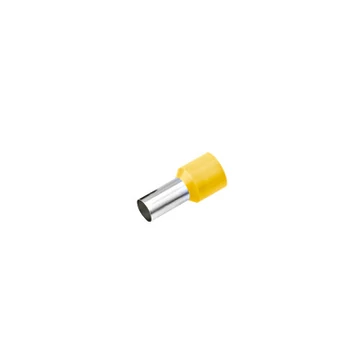 Szigetelt érvéghüvely, 6mm², hossz= 12mm, sárga