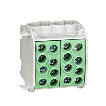 Nagyáramú burkolt elágazókapocs, Al/Cu, 35mm²,zöld