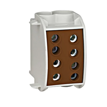 Nagyáramú burkolt elágazókapocs, 70mm², 1p/4 leágazás,barna