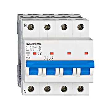 Kismegszakító AMPARO 6kA, C 10A, 3+N