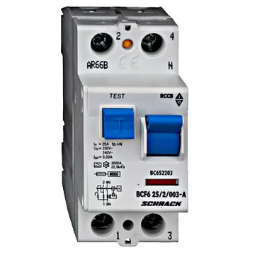 Hibaáramkapcsoló 10kA, 16A, 2 pólusú, 10mA, A