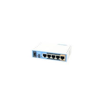 MikroTik hAP ac lite with 650MHz CPU, 64MB RAM, 5xLAN, built-in 2.4Ghz 802.11b/g