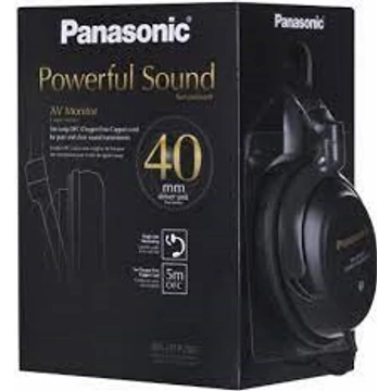 Panasonic RP-HTF295E vezetékes fejhallgató, fekete.