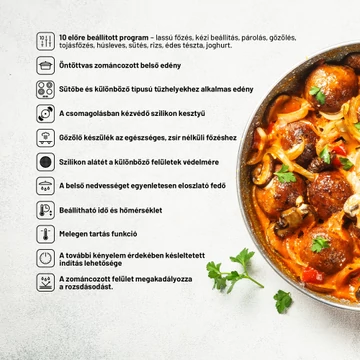Lauben OvenSafe®️ Multicooker 6000RS - Multifunkciós főzőedény
