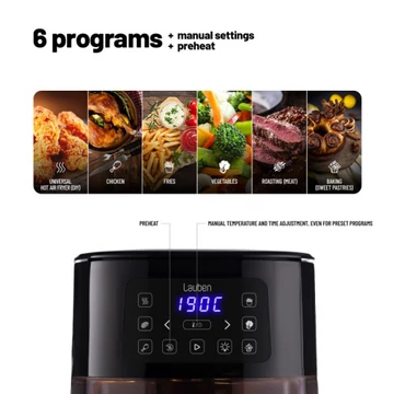 Lauben Hot Air Fryer 4000BC - Forró levegős fritőz