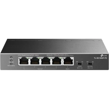 TP-LINK TL-SG1005P-PD 5-Port Gigabit Desktop PoE+ Switch with 1-Port PoE++ In an