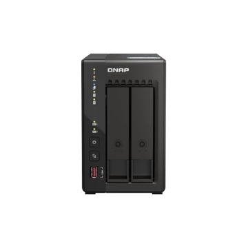 2-bay desktop NAS, Intel Celeron J6412 4C 2.0GHz, burst 2.6GHz, onboard 8GB RAM,