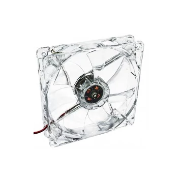 Akyga 12cm (120mm) MOLEX 4 LED ventilátor, fehér - AW-12A-WH