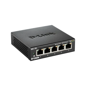 D-Link 5-port 10/100/1000 Gigabit Metal Housing Desktop Switch