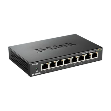 D-Link 8-port 10/100/1000 Gigabit Metal Housing Desktop Switch