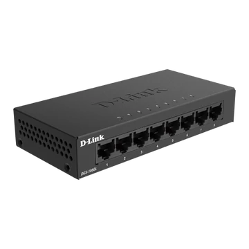 D-link 8-Port Gigabit Ethernet Metal Housing Unmanaged Light Switch without IGMP