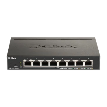 D-link 8-Port PoE Gigabit Smart Managed Switch - 8-Port 1000BaseTX Auto-Negotiat