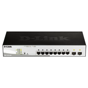 D-Link 8-port 10/100/1000 Gigabit PoE Smart Switch including 2 Combo 1000BaseT/S