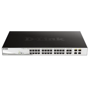 D-link 24 PoE 10/100/1000 Base-T port + 4 TP/SFP Combo Ports - 24 x 10/100/1000M