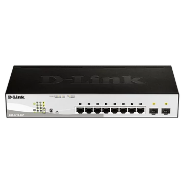 D-Link 8-port 10/100/1000 Gigabit PoE Smart Switch including 2 Combo 1000BaseT/S