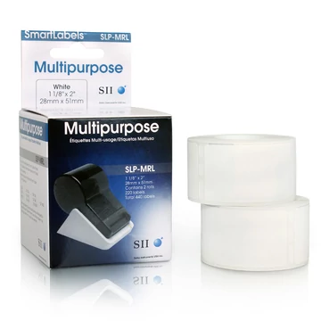 SLP-MRL WHITE LABEL 28X51MM 220 LAB/ROLL 2 ROLL/BOX