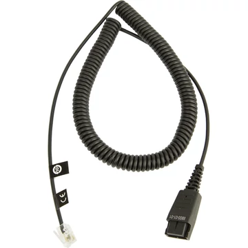 CABLE W/ QD TO RJ10 PLUG REGEL BELEGUNG 0 5 - 2M SPIRAL