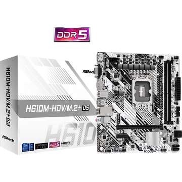 ASRock LGA1700 H610M-HDV/M.2+ D5 alaplap