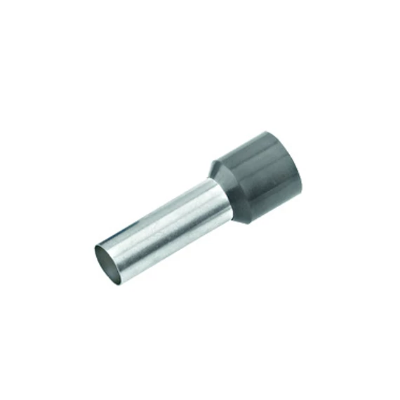 Érvéghüvely, szigetelt, 0,75mm², hossz=14mm, szürke