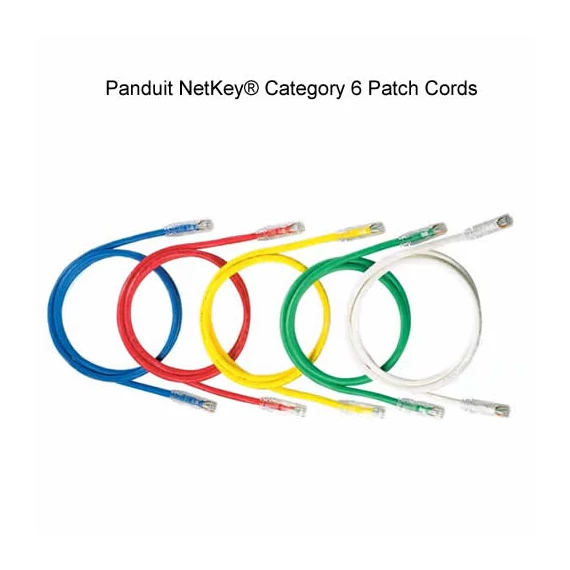 Panduit NetKey Category 6, UTP patchkábel, 2 m, fekete