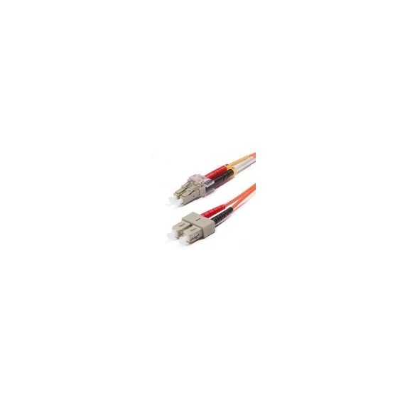 Duplex multimódusú patchkábel 50/125µm (OM3), 2xLC-2xSC, 2m