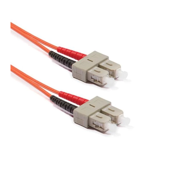 Duplex multimódusú patchkábel 50/125µm (OM3), 2xSC-2xSC, 2m