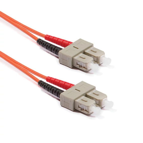 Duplex multimódusú patchkábel 50/125µm (OM4), 2xSC-2xSC, 2m