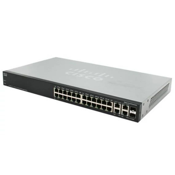 Cisco 24-port 10/100 POE Stackable Managed Switch w/Gig Uplinks