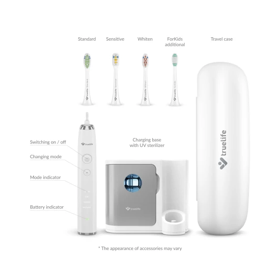 TrueLife SonicBrush UV Elektromos szónikus fogkefe UV sterilizálóval