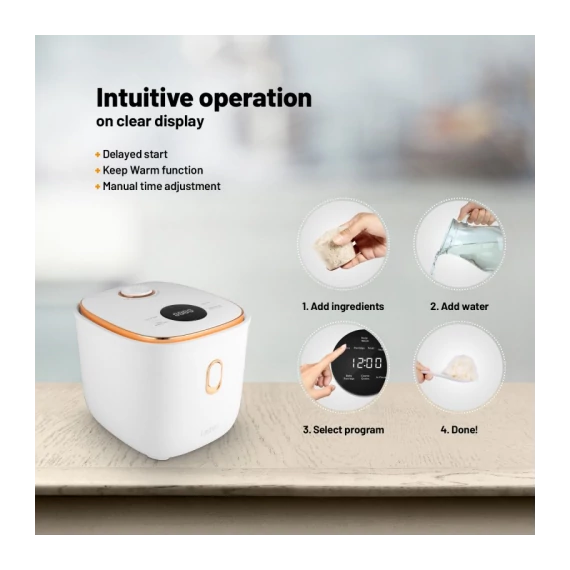 Lauben Multifunction Rice Cooker 1200WR Rose Gold Edition Rizsfőző