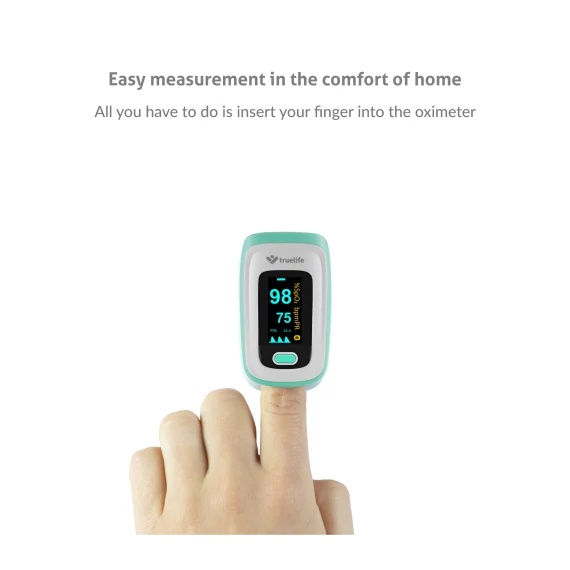 TrueLife Oximeter X5 BT Pulzoximéter Bluetooth funkcióval