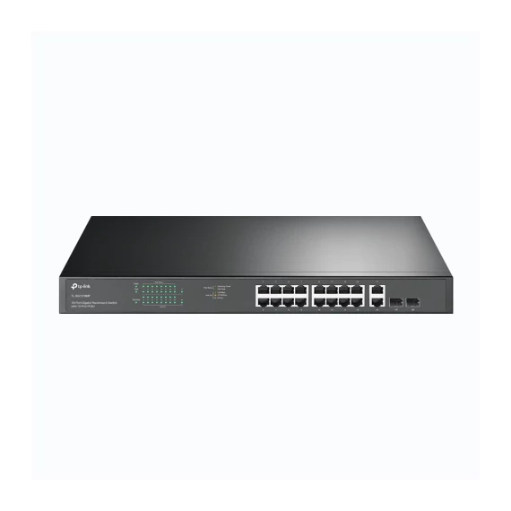 TP-LINK TL-SG1218MP 18-Port Gigabit Rackmount Switch with 16-Port PoE+