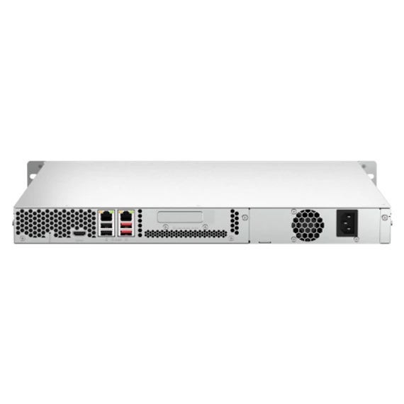 1U 4-Bay rackmount NAS, Intel® Celeron® N5105/N5095 quad-core, 8GB RAM onboard (