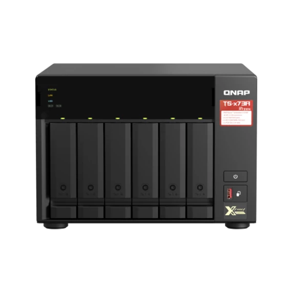 6-bay NAS, AMD Ryzen V1000 series V1500B 4C/8T 2.2GHz, 8GB DDR4 RAM (2 x SODIMM