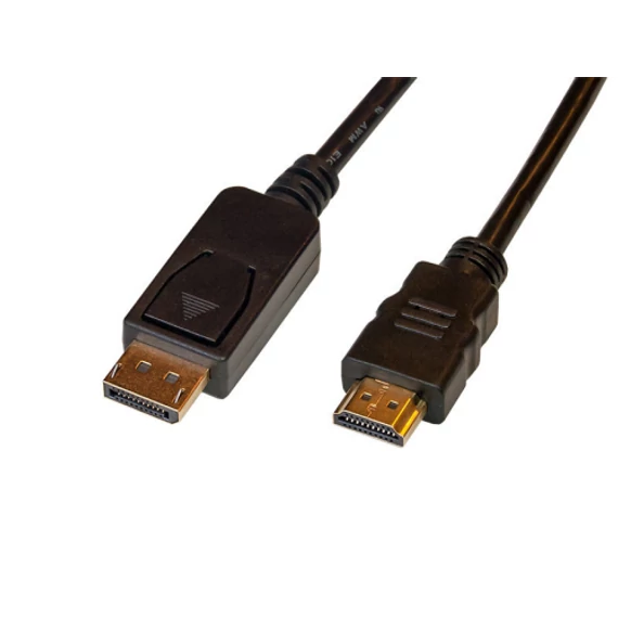 Rainbow DisplayPort-HDMI, 1,5m, aranyozott