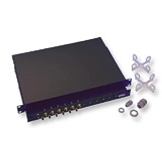 19" optikai panel - 12xSC duplex, üres, 300mm, fekete
