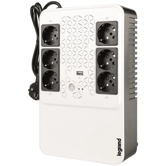 Legrand KEOR-M 600VA multimédiás szünetmentes elosztósor AVR, USB
