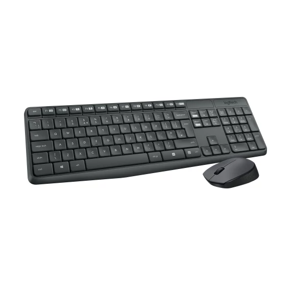 Logitech MK235 Wireless Combo billentyűzet + egér Black HU