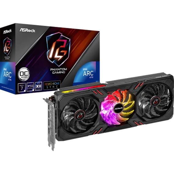 ASRock Intel ARC A770 Phantom Gaming 16GB OC videokártya